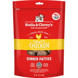 Stella & Chewy's Dinner Patties Raw Freeze-Dried Dog Food, Chewy's Chicken