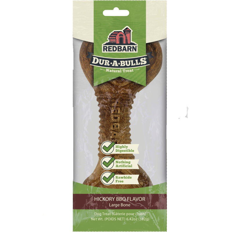 Redbarn Dur-A-Bulls Dog Dental Treat, Bone, Large image number null