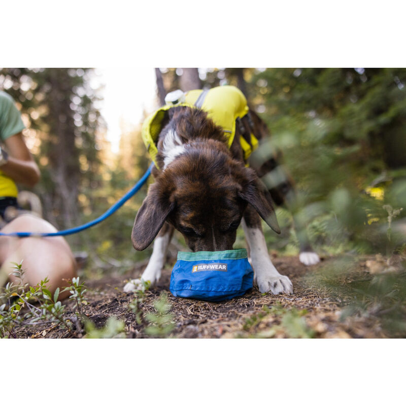 Ruffwear Trail Runner Ultralight Packable Dog Bowl, Blue Pool image number null
