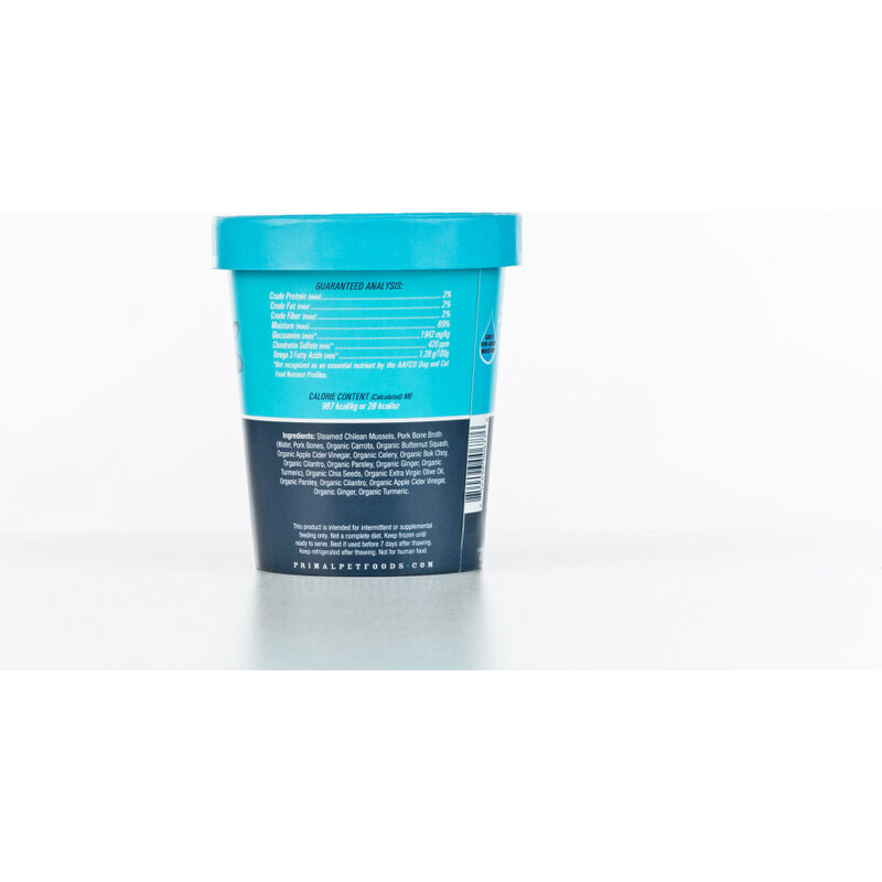 Primal Fresh Toppers Frozen Pet Food Topper, Omega Mussels, 16-oz image number null