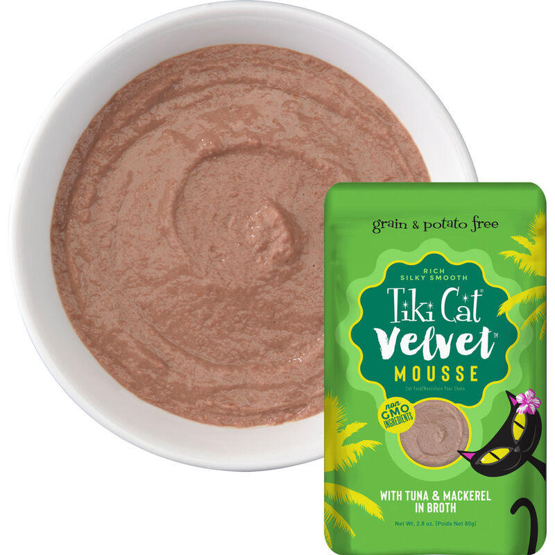 Tiki Cat Velvet Mousse Wet Cat Food, Variety Pack, 2.8-oz, 12-pack image number null