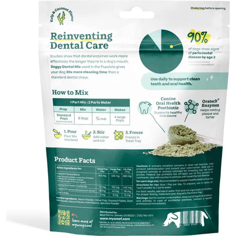 Woof Pupsicle Treat Mix, Doggy Dental, 5.5-oz image number null