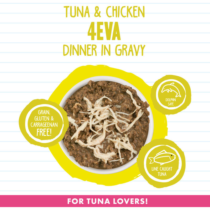 B.F.F. Best Feline Friend Originals Minced! Canned Cat Food, Tuna & Chicken 4Eva image number null