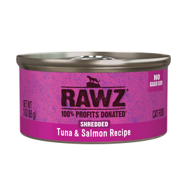 Rawz Shredded Canned Cat Food, Tuna & Salmon