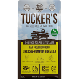 Tucker's Raw Frozen Dog Food, Chicken & Pumpkin