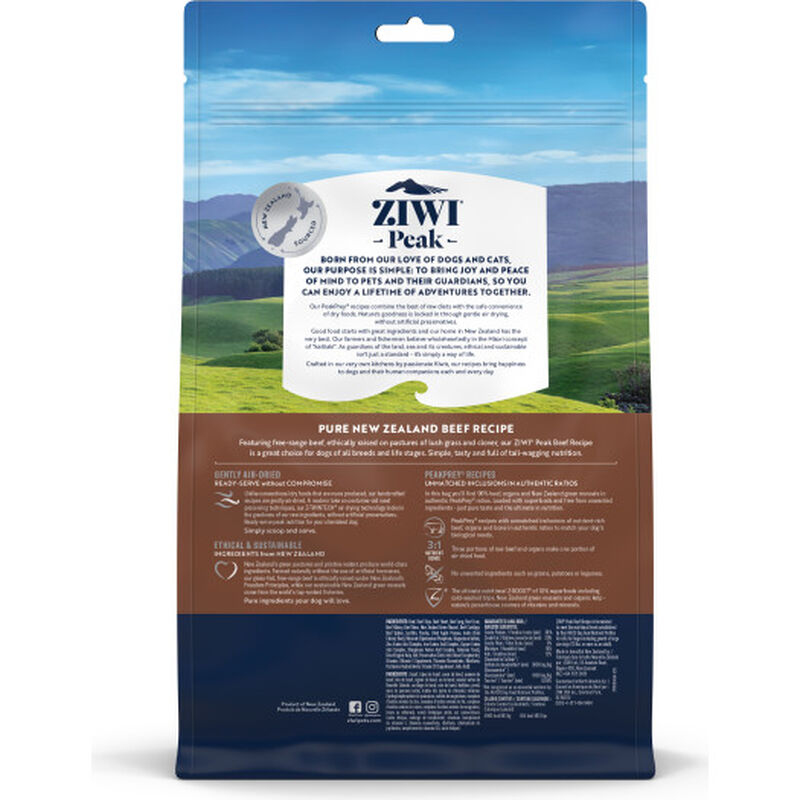 ZIWI Peak Original Series Air-Dried Dog Food, Beef image number null