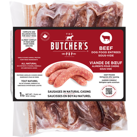 The Butcher's Pup Sous Vide Sausage Dog Food, Beef