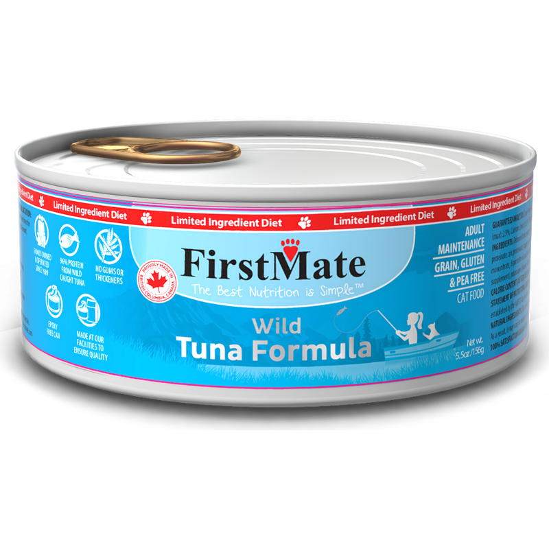 FirstMate Grain-Free Canned Cat Food, Tuna image number null