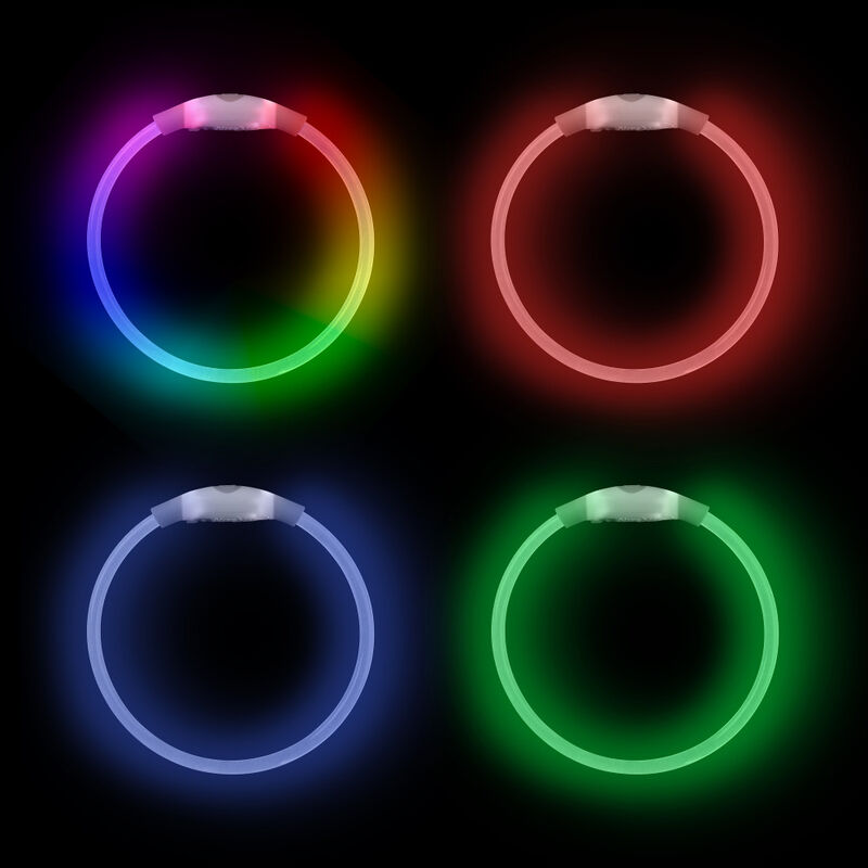 Nite Ize NiteHowl Rechargeable LED Dog Safety Necklace, Disc-O Select image number null