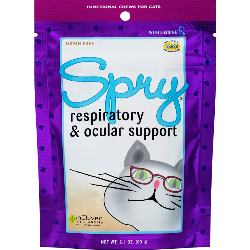 InClover Spry Respiratory & Ocular Support Soft Chews Cat Supplement, 2.1-oz image number null