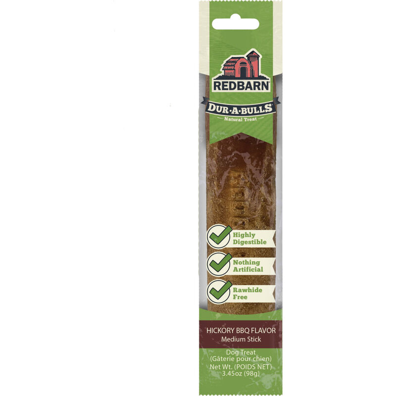 Redbarn Dur-A-Bulls Dog Dental Treat, Stick, Medium image number null