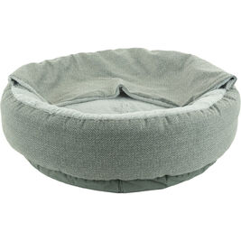 Arlee Pet Products Blanket Donut Dog Bed, Gray