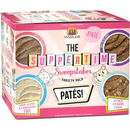 Weruva Pat&eacute; Canned Cat Food, Variety Pack, Suppertime Sweepsteaks, 3-oz, case of 12