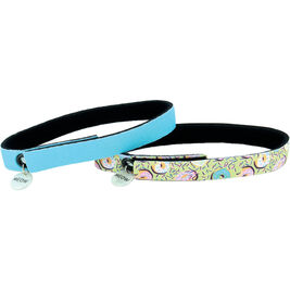 Coastal ElastaCat Flex Cat Collar, Donuts & Blue