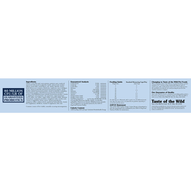 Taste of the Wild Grain-Free Dry Dog Food, Pacific Stream image number null