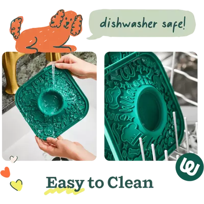 Woof LickMat Slow Feeding Mat, Lavender image number null