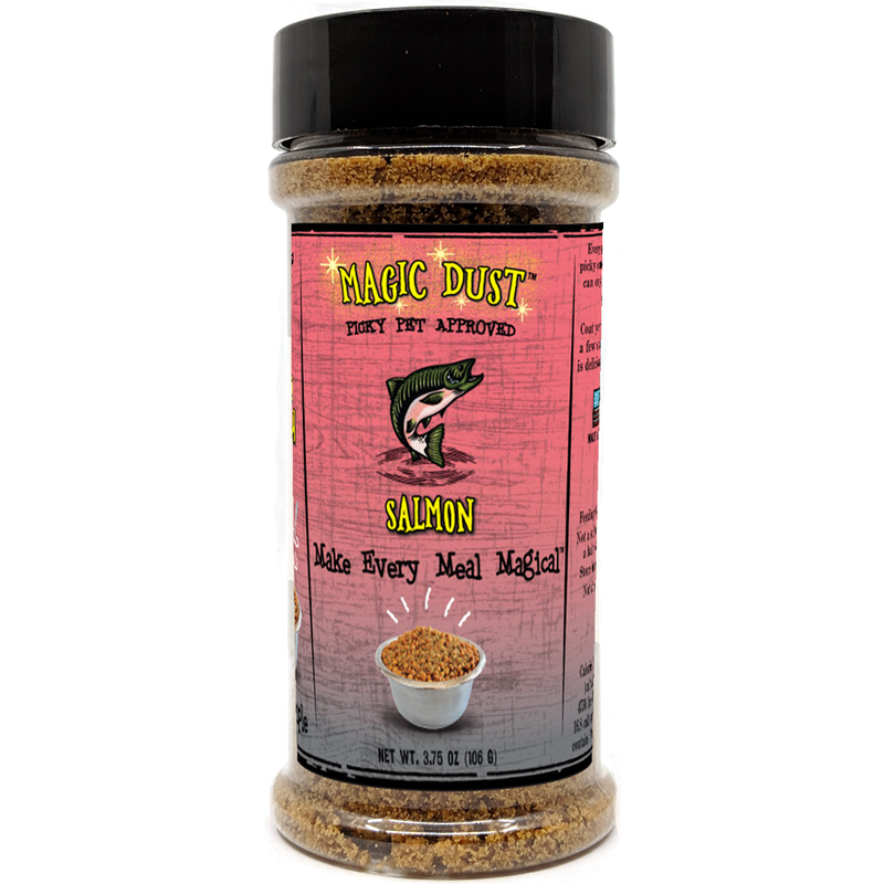 Wild Meadow Farms Magic Dust Pet Food Topper, Salmon, 3.5-oz image number null