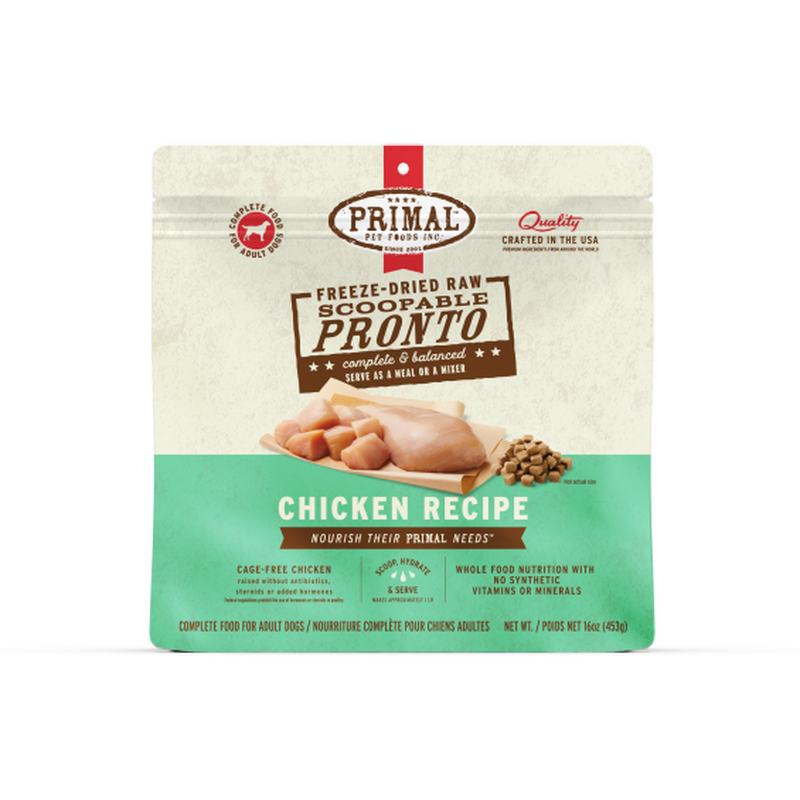 Primal Raw Freeze-Dried Dog Food, Chicken image number null