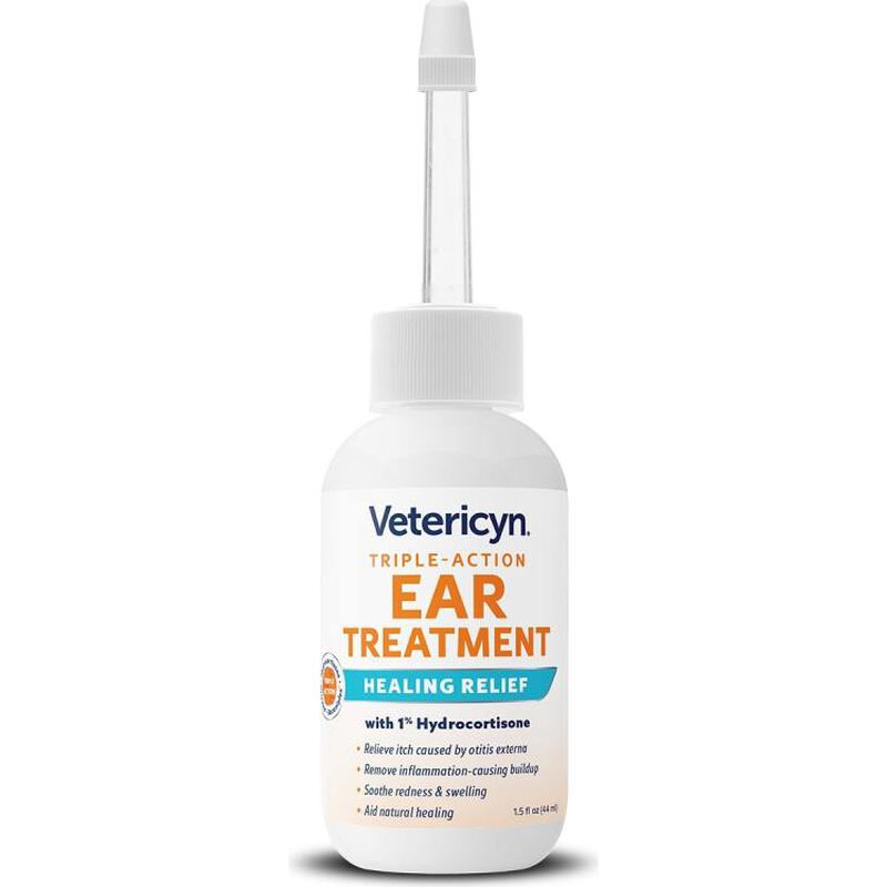 Vetericyn Triple-Action Ear Treatment for Pets, 1.5-oz image number null