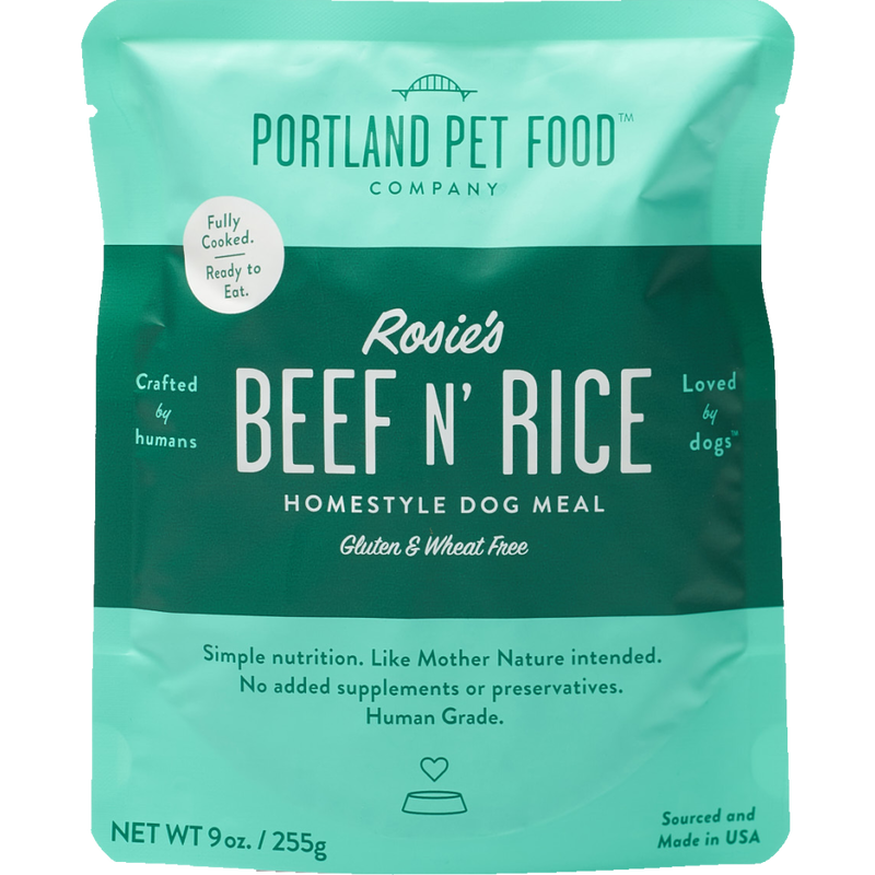 Portland Pet Food Wet Dog Food, Rosie's Beef N Rice, 9-oz image number null