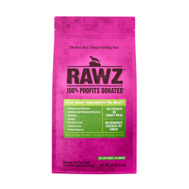 Rawz Dry Cat Food, Dehydrated Chicken Turkey & Chicken