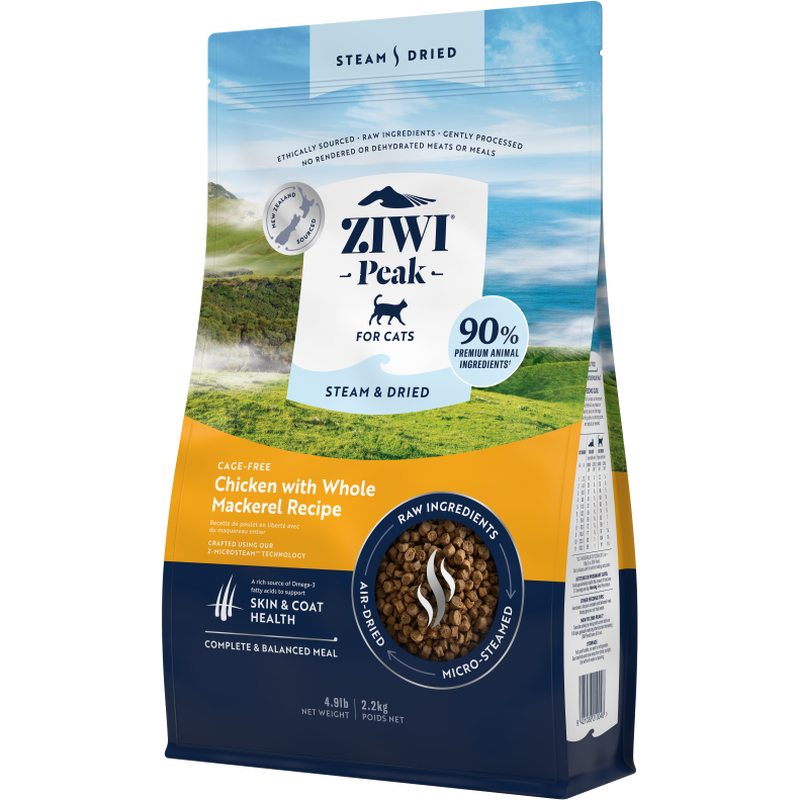 ZIWI Peak Steam & Dried Cat Food, Chicken & Mackerel image number null