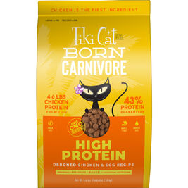 Tiki Cat Born Carnivore Dry Cat Food, High Protein, Chicken & Egg