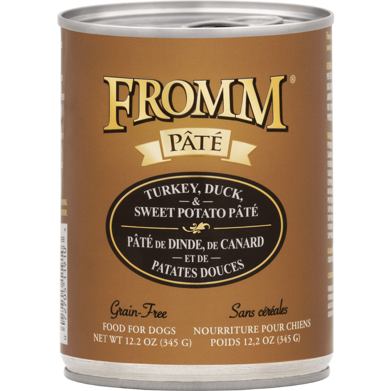 Fromm Pate Canned Dog Food, Turkey, Duck & Sweet Potato, 12.2-oz image number null