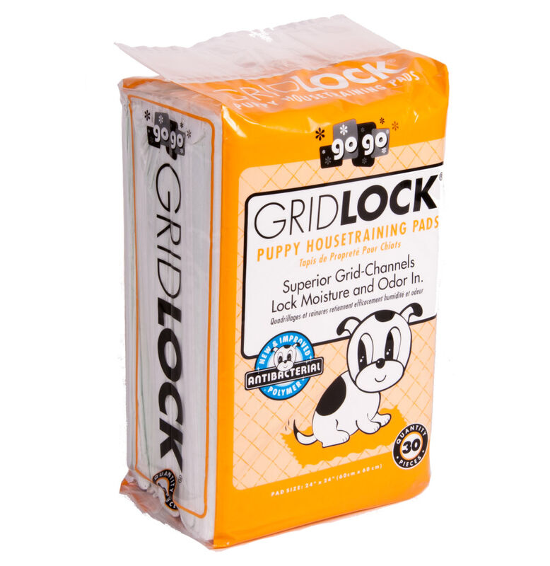 Artvark GoGo Gridlock Puppy Housetraining Pads, 24-in x 24-in image number null