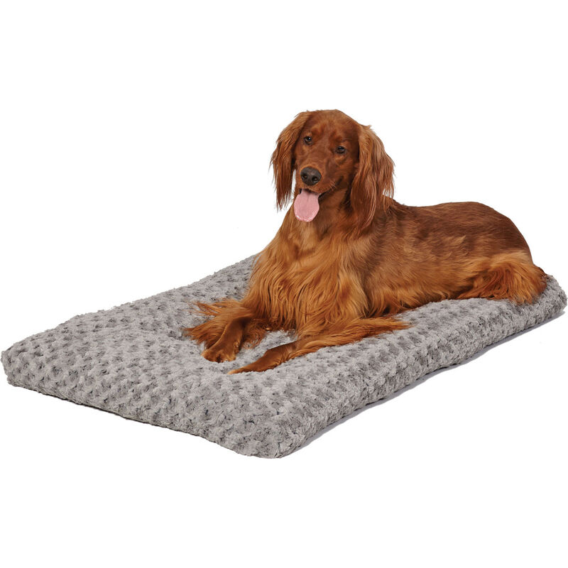 MidWest Quiet Time Ombre Swirl Dog & Cat Bed, Grey image number null