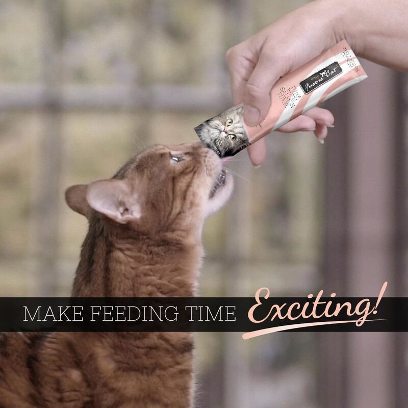 Fussie Cat Premium Puree Cat Treat, Tuna & Salmon, 4-count image number null