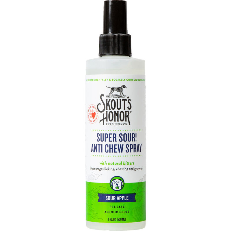 Skout's Honor Super Sour! Pet Anti-Chew Spray, 8-oz image number null