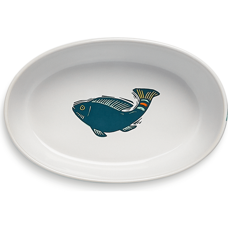 Mud Bay Oval Cat Bowl, Salish Sea, 7-in image number null