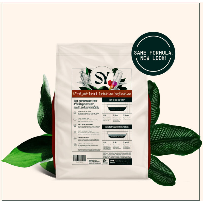 Sustainably Yours Cat Litter, Mixed-Grain image number null