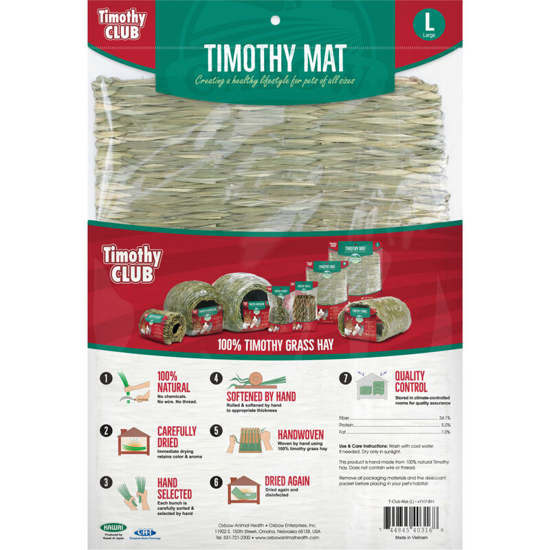 Oxbow Timothy Club Hay Mat, Large image number null